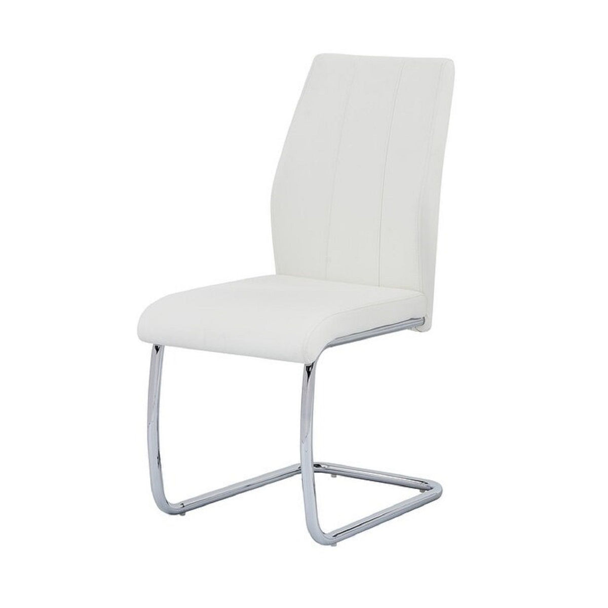 Silla de comedor, tapizada suave (juego de 2) - Blanco