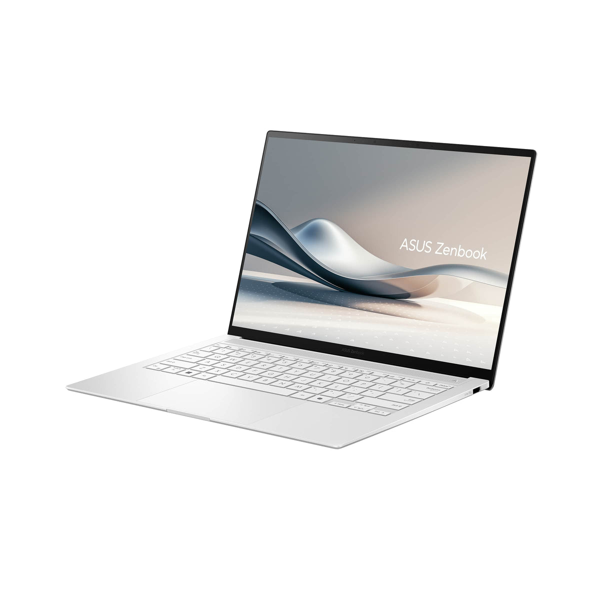 ASUS - Zenbook S14 14" OLED Touch Screen Laptop - Intel Core Ultra 7 258V - 32GB RAM - 1TB SSD - Copilot+ PC - Scandinavian White