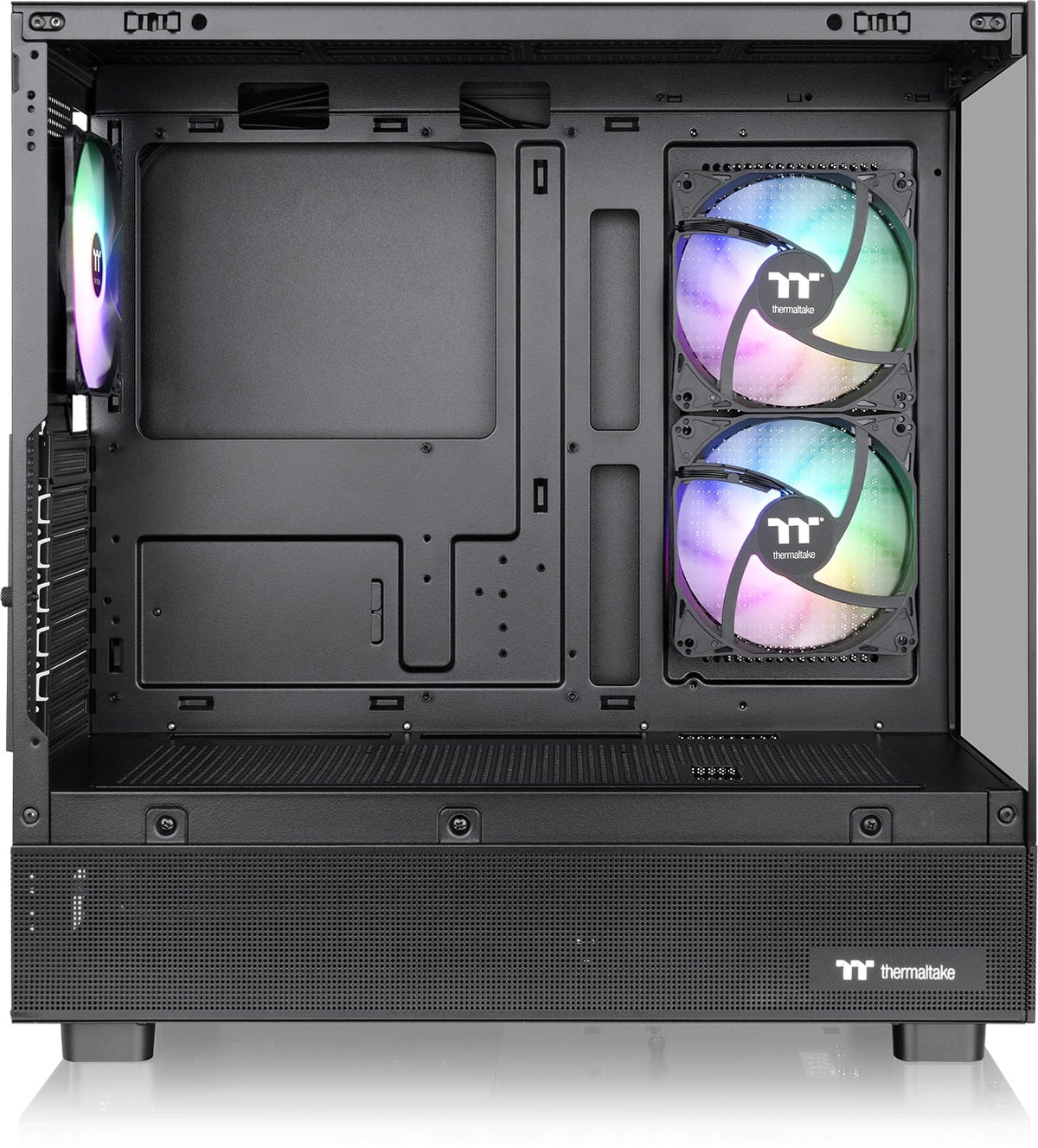 Thermaltake - View 270 Plus TG ARGB Mid Tower E-ATX PC Case - Black