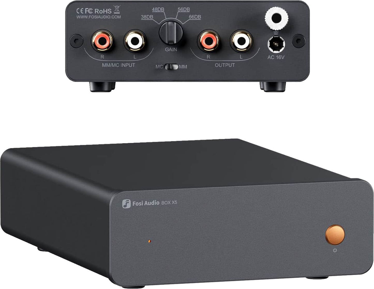 Fosi Audio - Box X5 Phono Preamplifier - Black