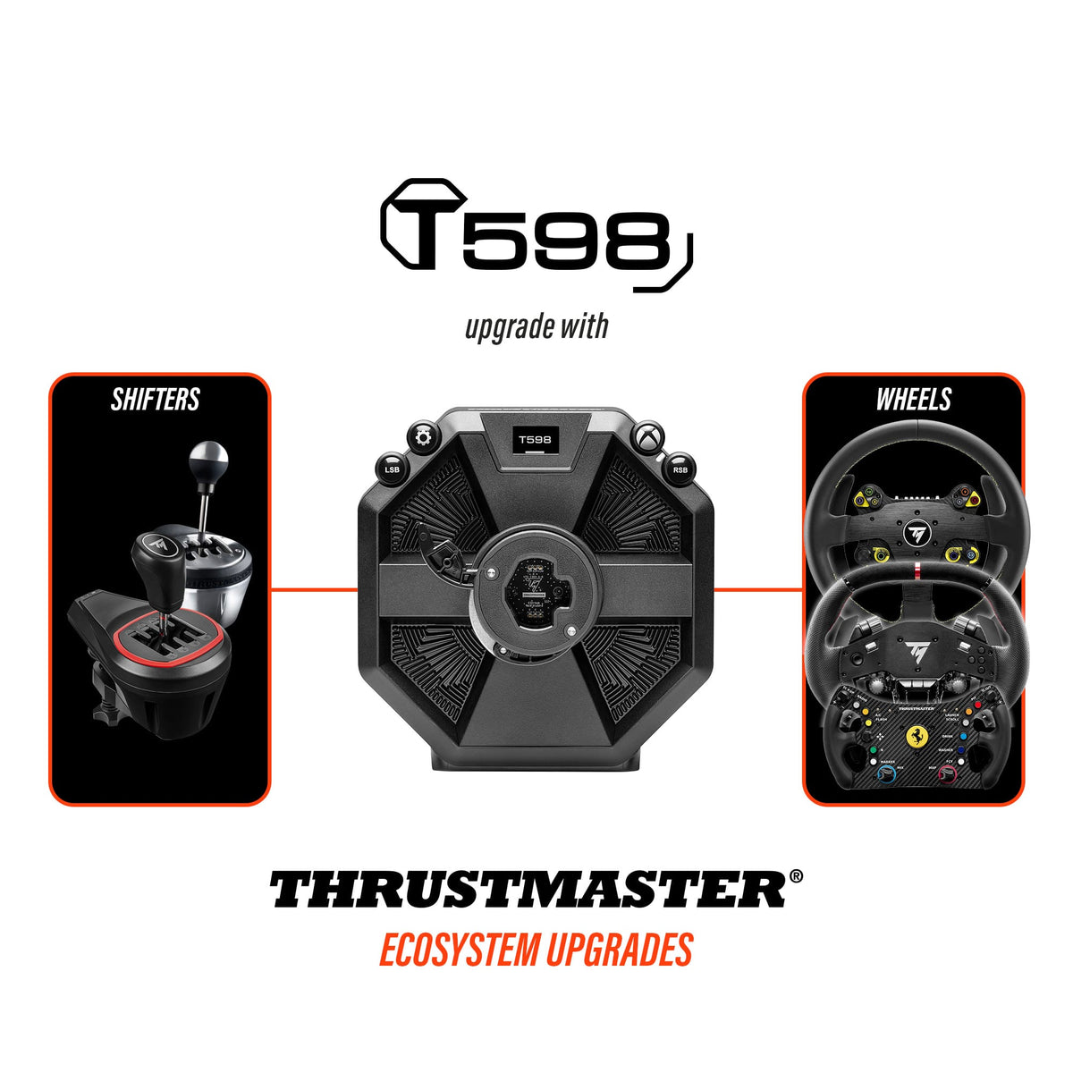 Thrustmaster - T598 Racing Wheel & Pedals – 5Nm Direct Drive Force Feedback Sim Racing Wheel for Xbox Series X|S, Windows - Black