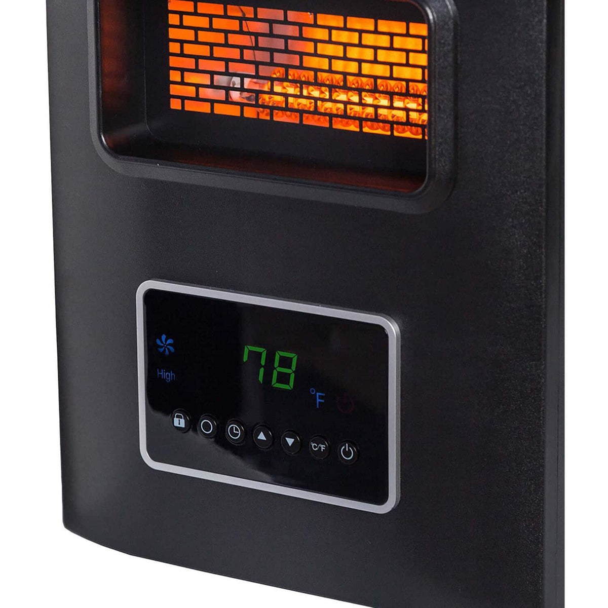 Lifesmart - 4-Wrapped Element Infrared Heater with USB Charging - Black