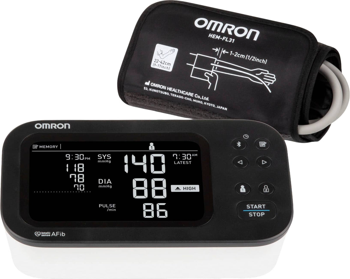 Omron - 10 Series Upper Arm Blood Pressure Monitor - Black