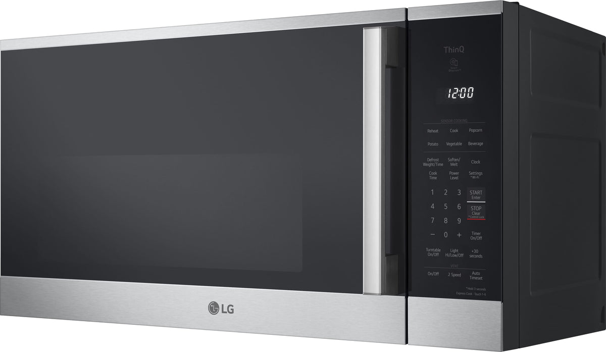 LG - 1.8 Cu. Ft. Over-The-Range Smart Microwave with Sensor Cooking and EasyClean - Stainless Steel