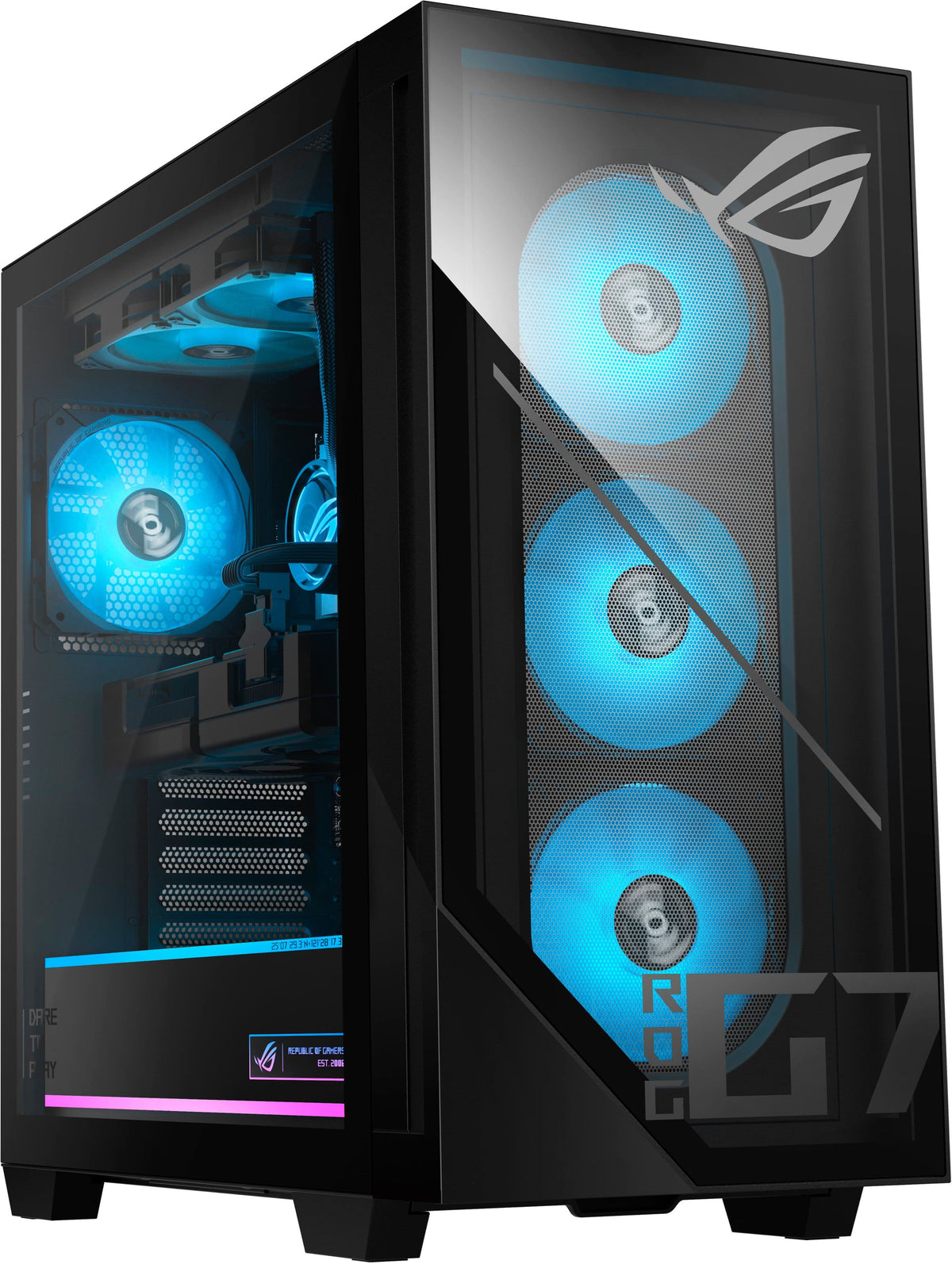 ASUS - ROG G700 Gaming Desktop - Intel Core Ultra 7 265KF (2024) - 32GB Memory - NVIDIA GeForce RTX 5070 12GB - 2TB Storage - Black