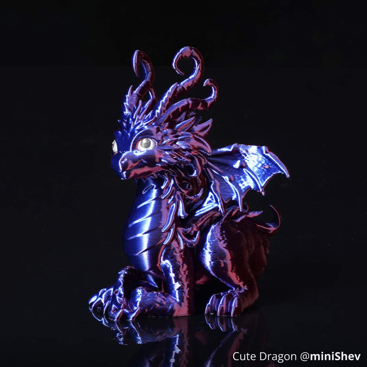 Bambu Lab - 1.75mm PLA Silk Dual Color Filament - Midnight Blaze