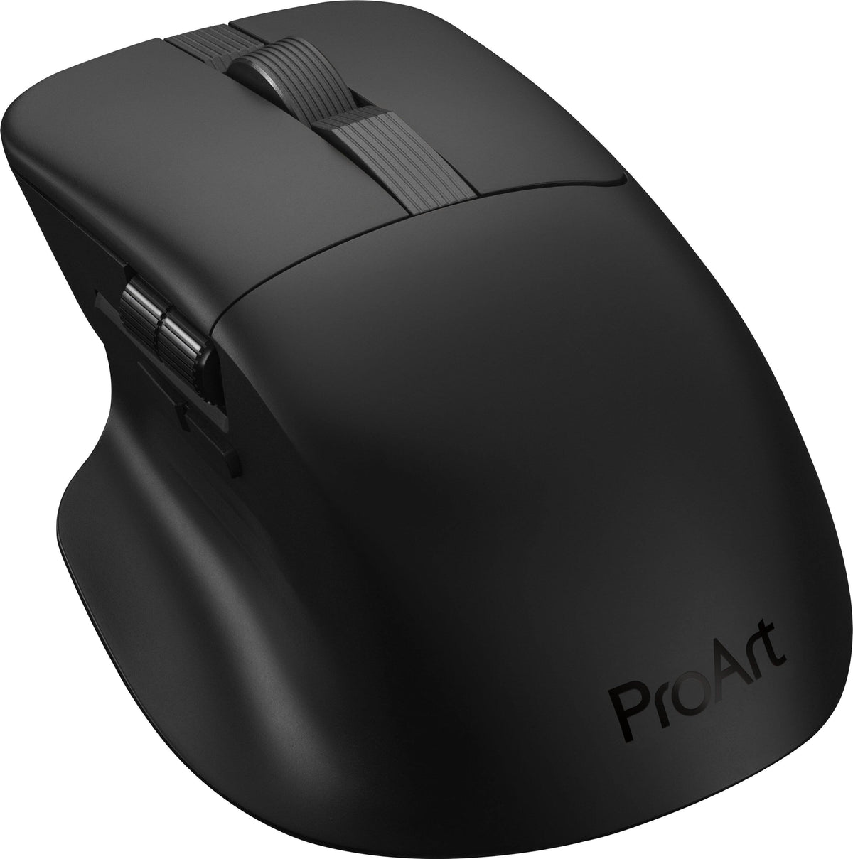 ASUS - ProArt MD301 Optical Ergonomic Mouse with Hot-Swappable Switches and SmartShift Scroll Wheel - Wireless - Black