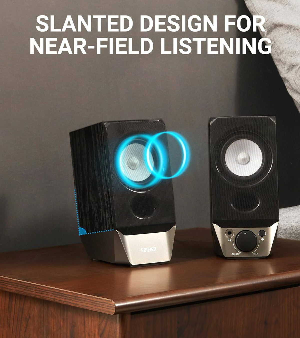 Edifier - R19BT 2.0 Bluetooth Bookshelf Speakers (Pair) - Black