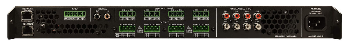 Sonance - Blaze PowerZone™ Connect 1008 – 1000 W DSP-enabled Class-D amplifier with 8 channels (Each) - Black