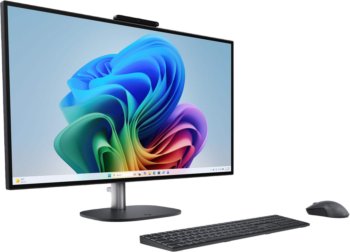 HP - OmniStudio X 27" QHD All-in-One w/ Adjustable Height - Intel Core Ultra 7 356H - 16GB Memory - 1TB SSD - Copilot+ PC - Eclipse Gray