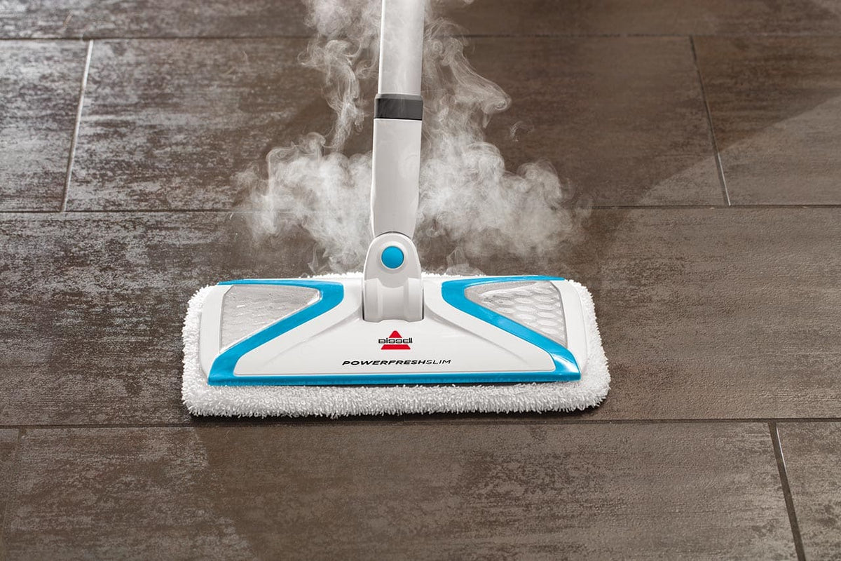BISSELL - PowerFresh Slim 3-in-1 Sanitizing Steam Cleaner Mop - White