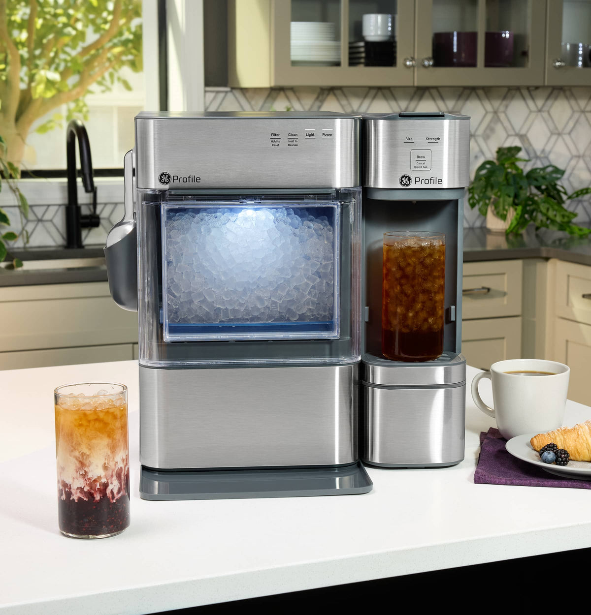 GE Profile - Brewpal Single-Serve Coffee Maker - Stainless Steel