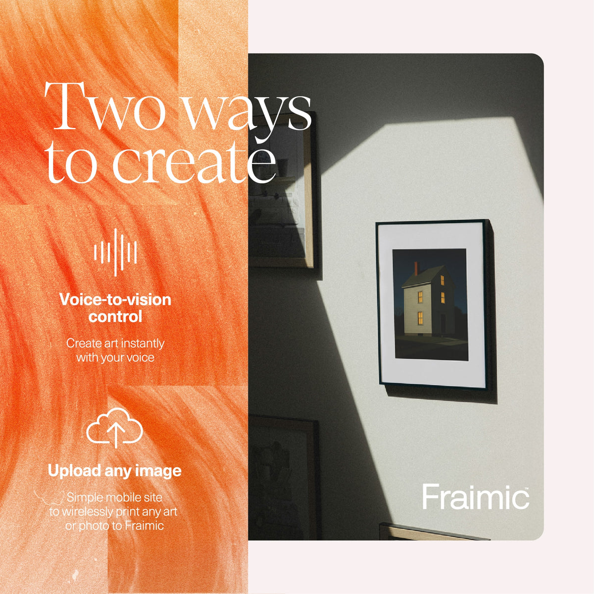 Fraimic - Standard 13.3" Smart AI Digital Canvas Display and Frame