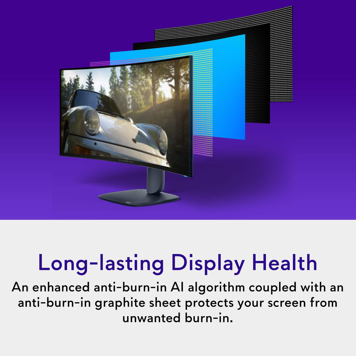 Alienware - AW3425DW 34" QD-OLED Curved WQHD 240Hz 0.03ms FreeSync Premium Pro Gaming Monitor with HDR (HDMI, DisplayPort, USB) - Interstellar Indigo