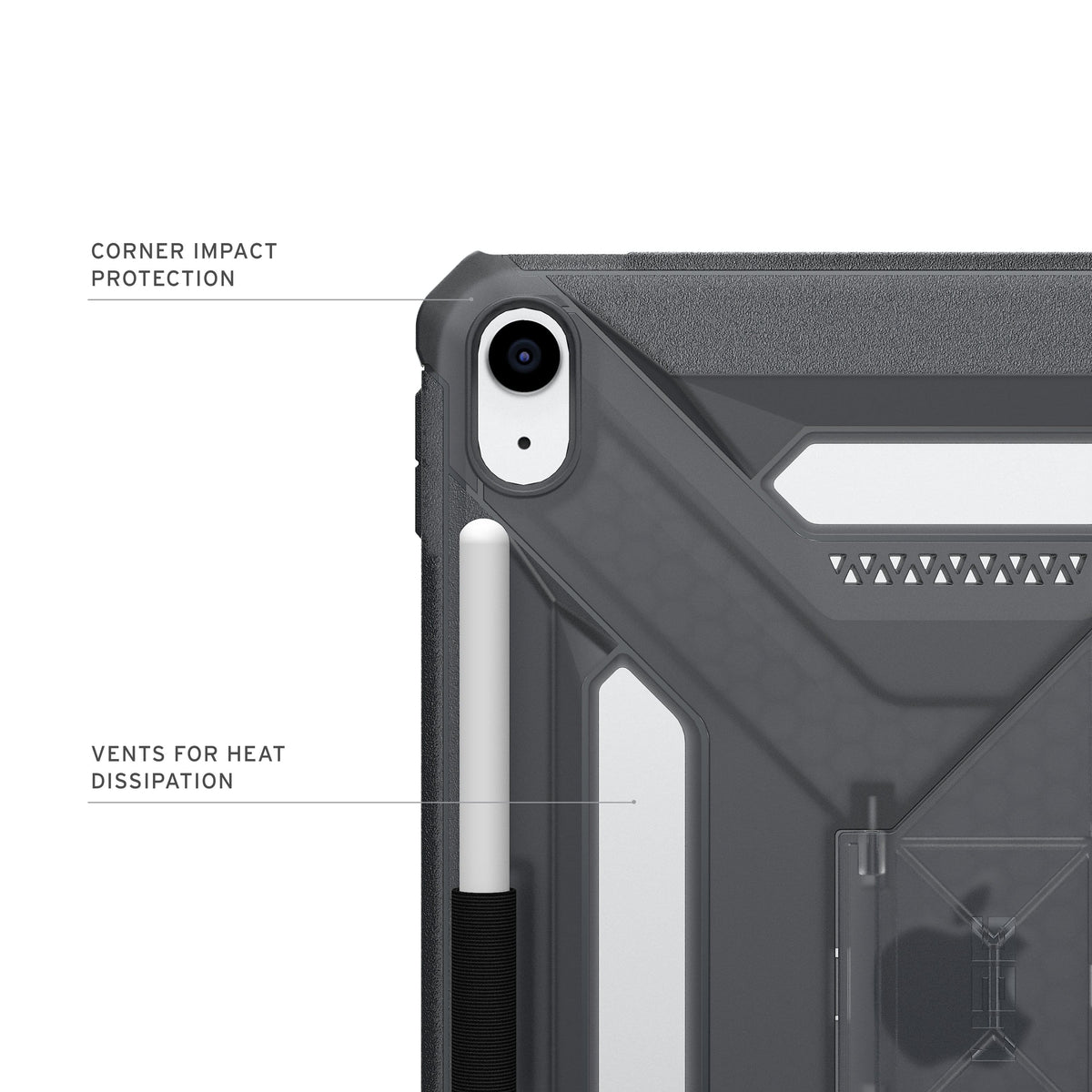 UAG - Scout + Case for Apple iPad 11” (A16) 2025, 10.9” (10th Gen) 2022 - Ash
