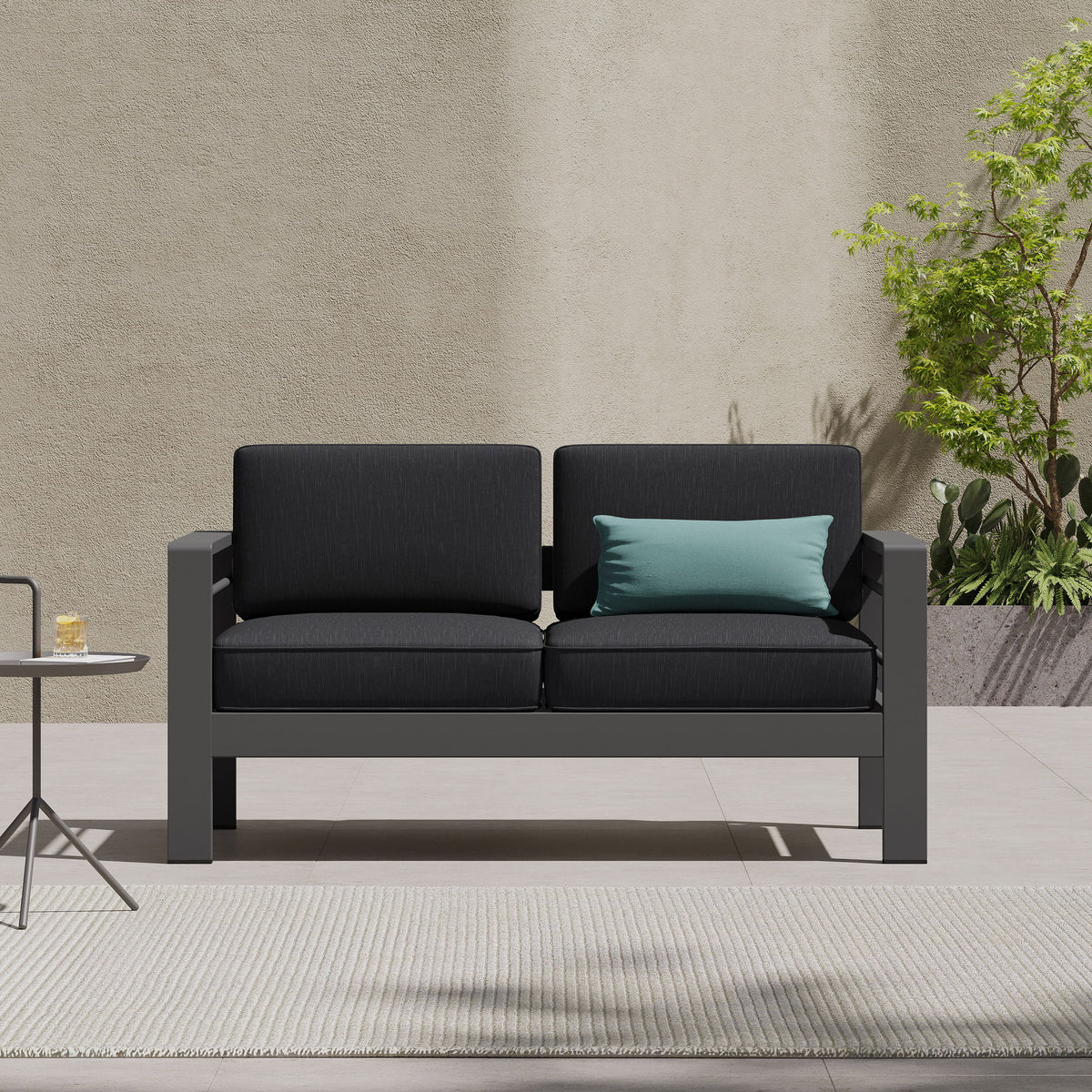 Cape Coral - Loveseat - Dark Gray