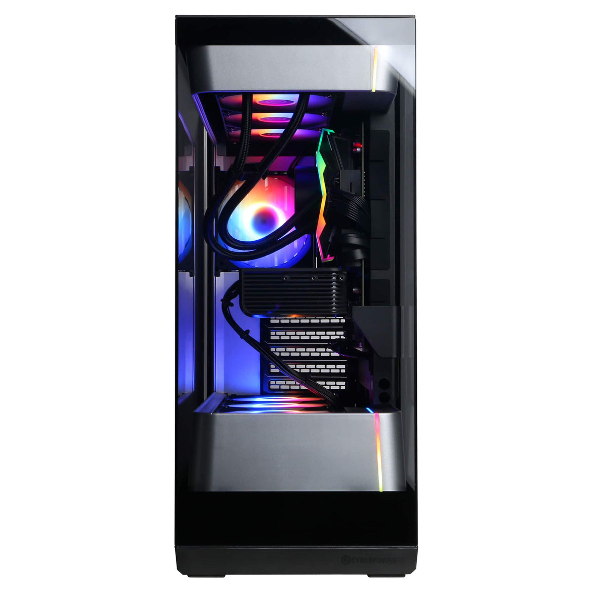 CyberPowerPC - Gaming Desktop - AMD Ryzen 9 9900X 2024 - NVIDIA GeForce RTX 5080 16GB - 32GB DDR5 Memory - 2TB SSD Storage - Black