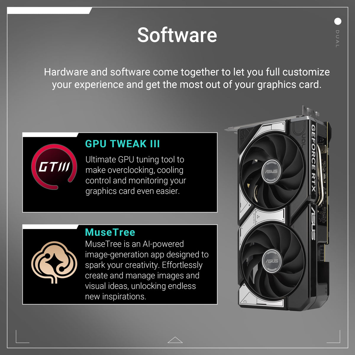 ASUS - DUAL NVIDIA GeForce RTX 5060 Ti OC Edition 16GB GDDR7 PCI Express 5.0 Graphics Card - Black