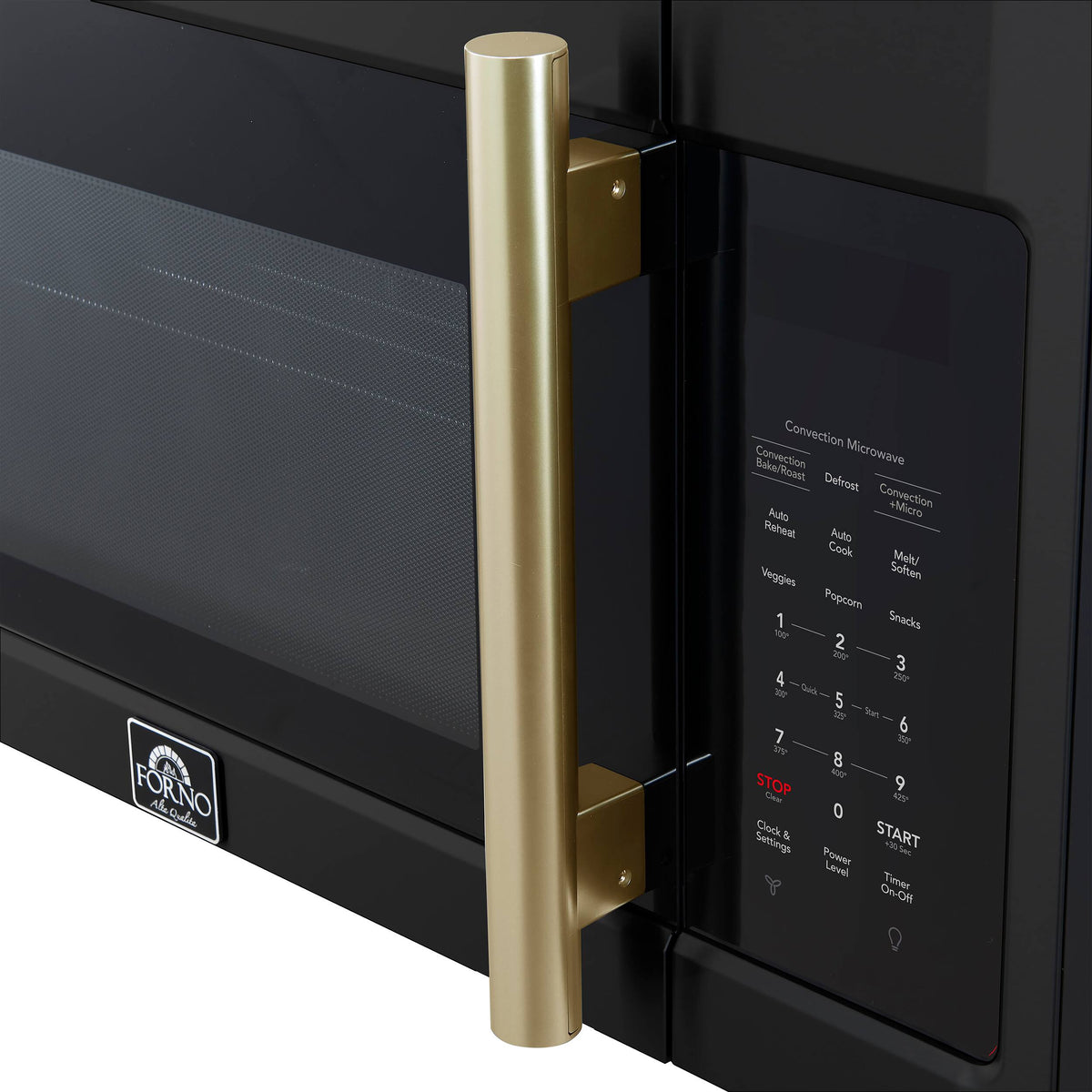 Forno Appliances - Fornace 1.5 Cu. Ft. Convection Over-the-Range Microwave - Black