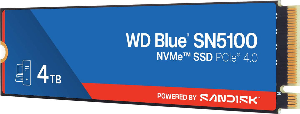 WD - Blue SN5100 4TB Internal SSD PCIe Gen 4 x4 NVMe for laptops and desktops