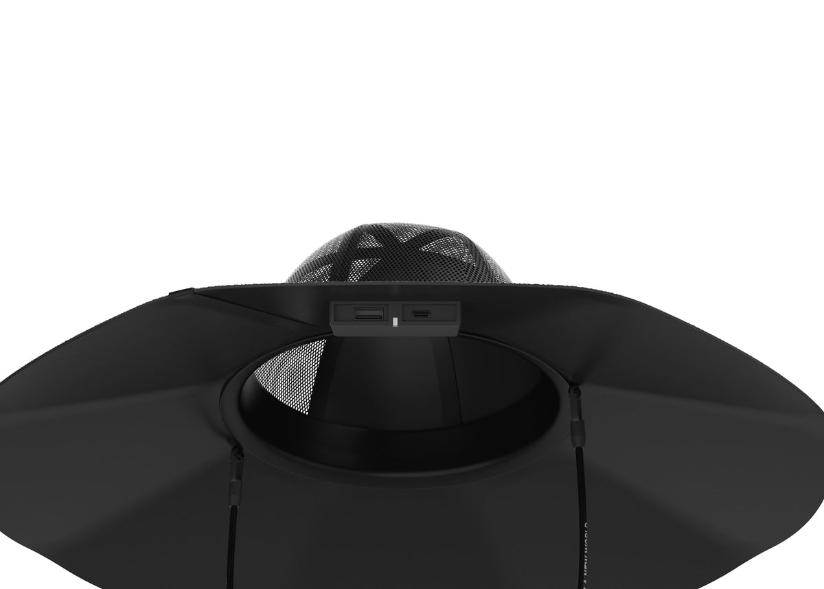 EcoFlow - Portable Solar Panel Power Hat (M-L) - Black