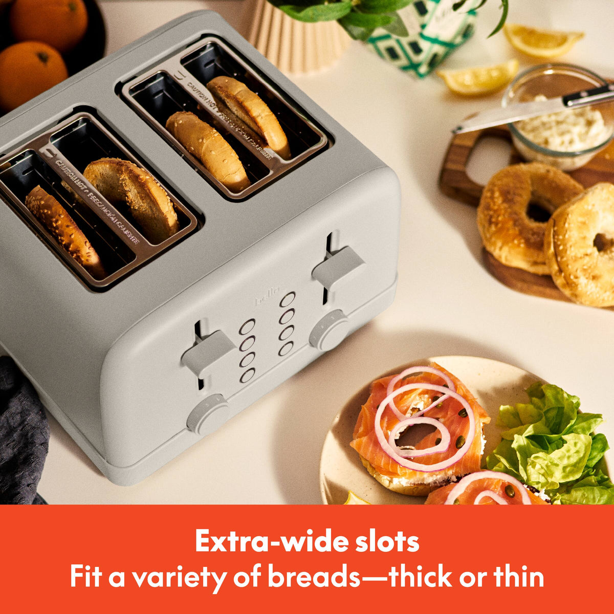 Bella - 4-Slice Toaster - Oatmilk