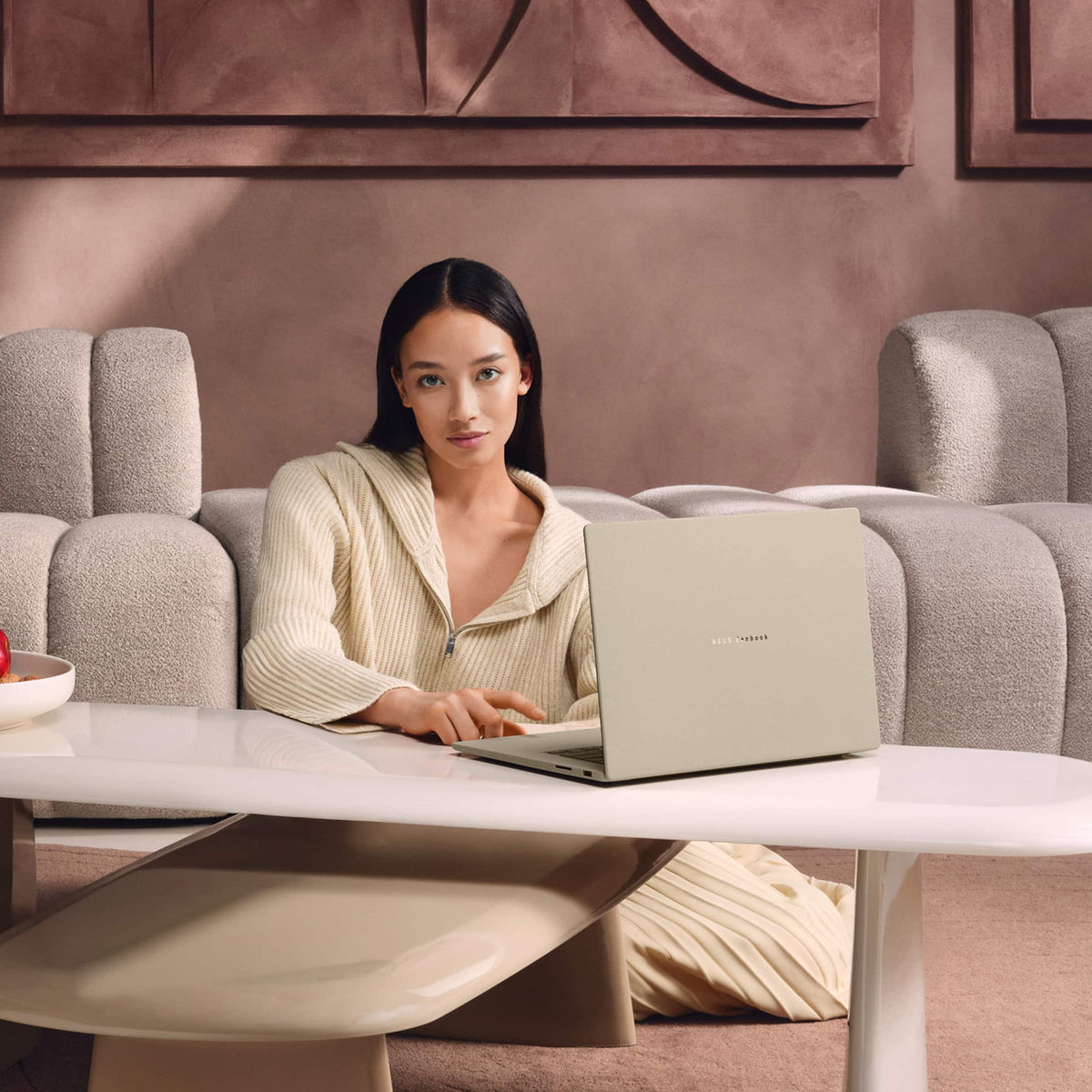 ASUS - Zenbook A16 16" 2K OLED Laptop - Snapdragon X X1 - 32GB RAM - 1TB SSD - Copilot+ PC - Zabriskie Beige