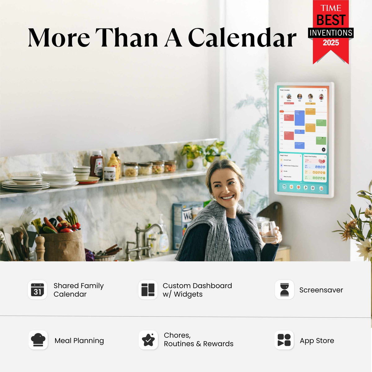 Cozyla - 32" Digital Calendar+2 - White