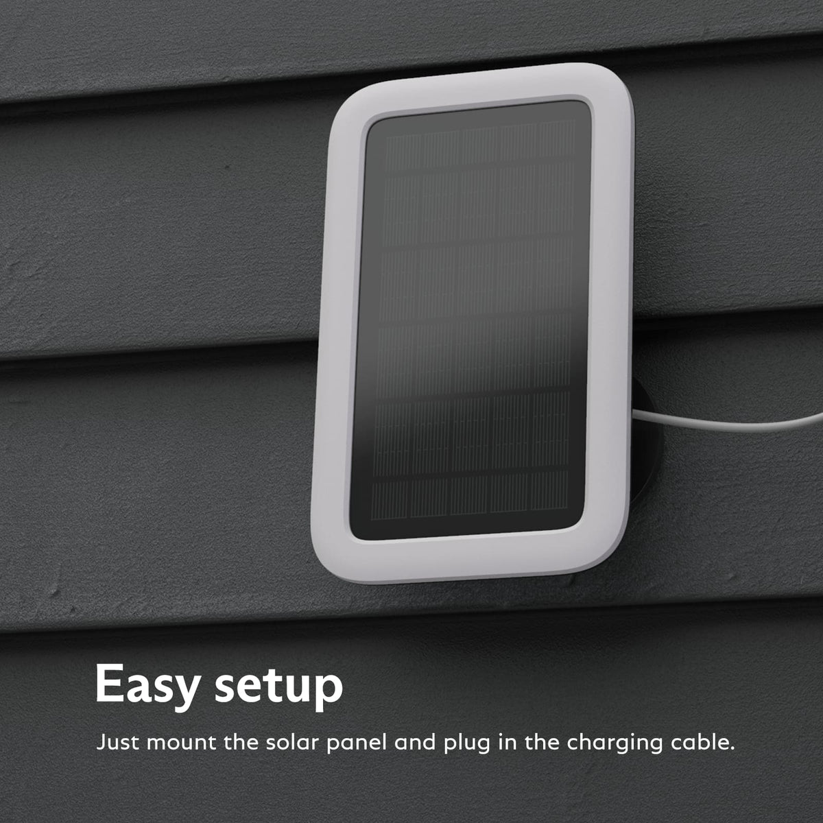SimpliSafe - Outdoor Camera Solar Panel - White