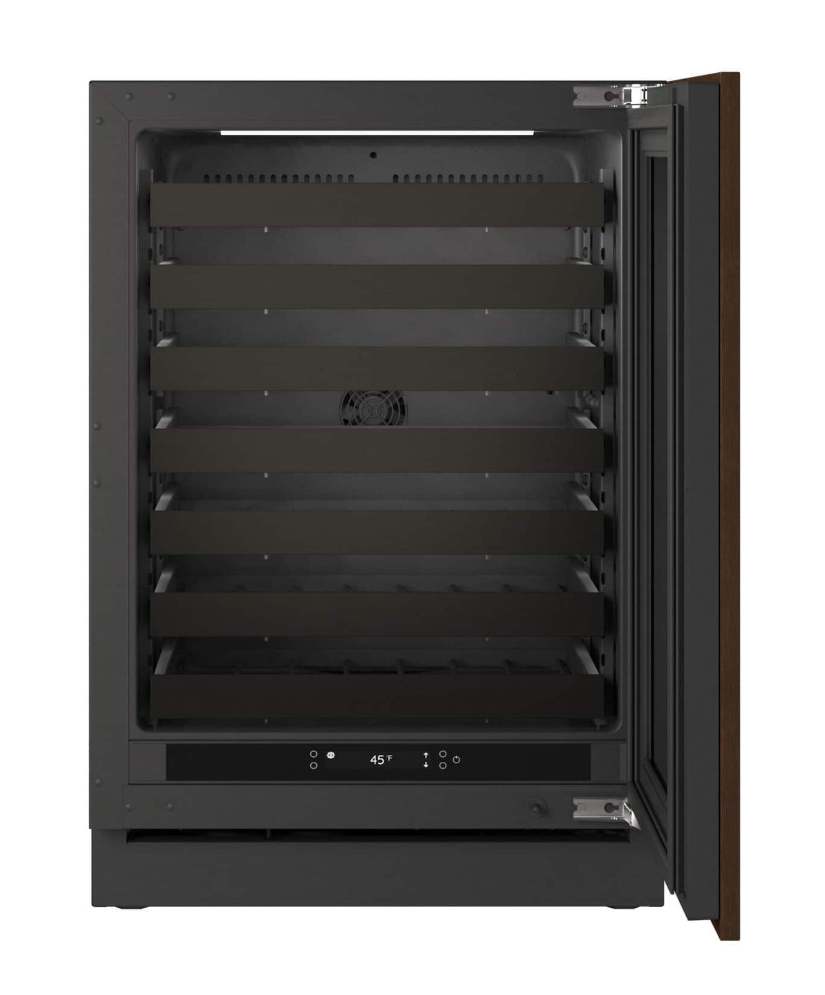 U-Line - 24"W. 5.1 Cu.Ft. Built-In Wine Refrigerator-Panel Ready - Integrated Solid