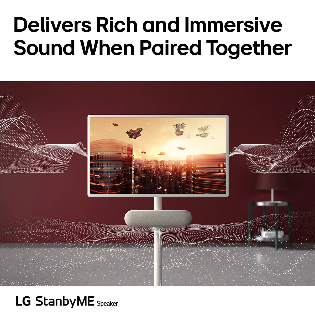 LG - StanbyME 2 Wireless Speaker - White