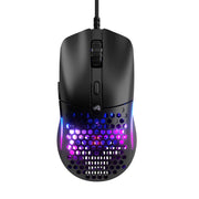 Glorious - Model O Eternal Lightweight Wired Optical Gaming Mouse with Dual-Zone RGB Lighting - Wired - Matte Black