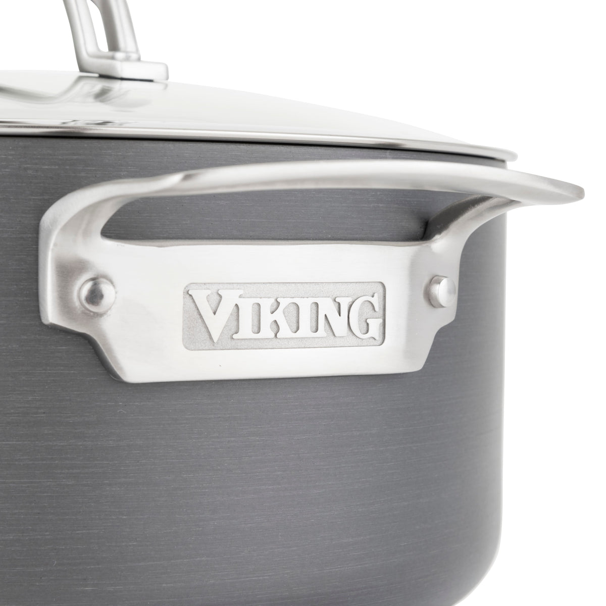 Viking - Hard Anodized Nonstick 4 Qt. Soup Pot - Black