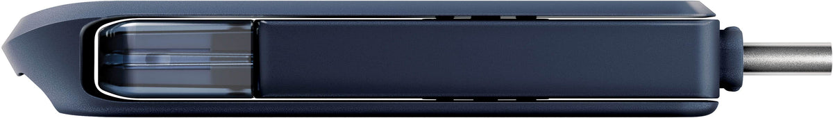 SANDISK - 256GB USB Flash Drive for iPhone Lightning and USB Type-C Metallic Sky - Blue