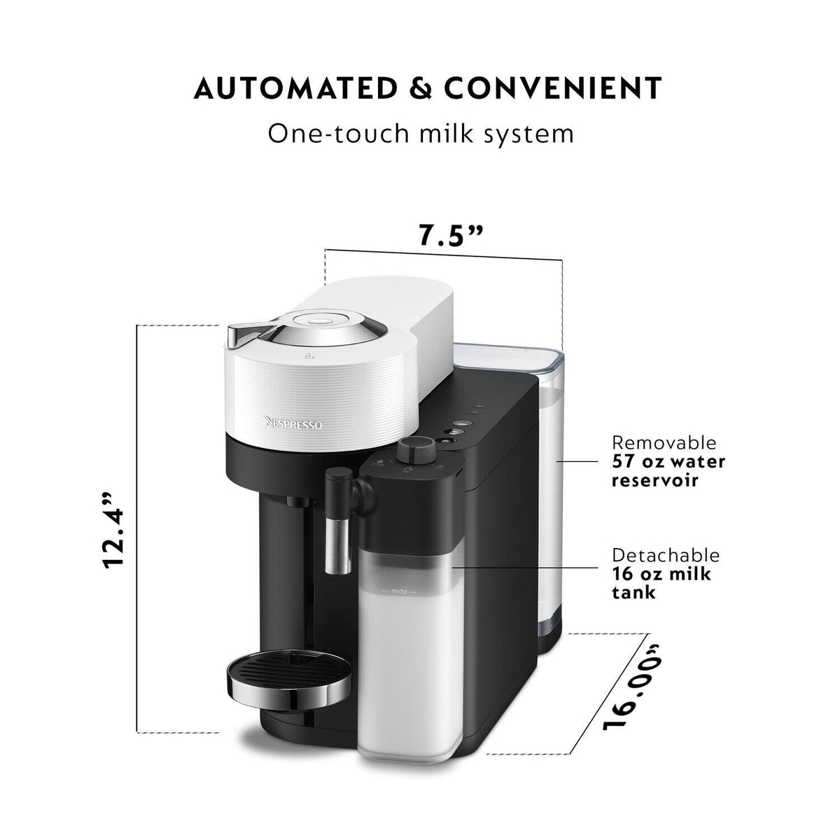 Nespresso - Vertuo Lattissima by De'Longhi - White
