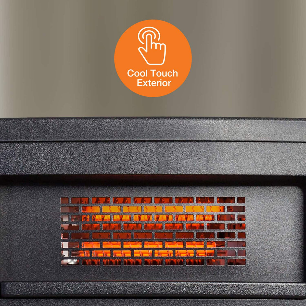 Lifesmart - 4-Wrapped Element Infrared Heater with USB Charging - Black
