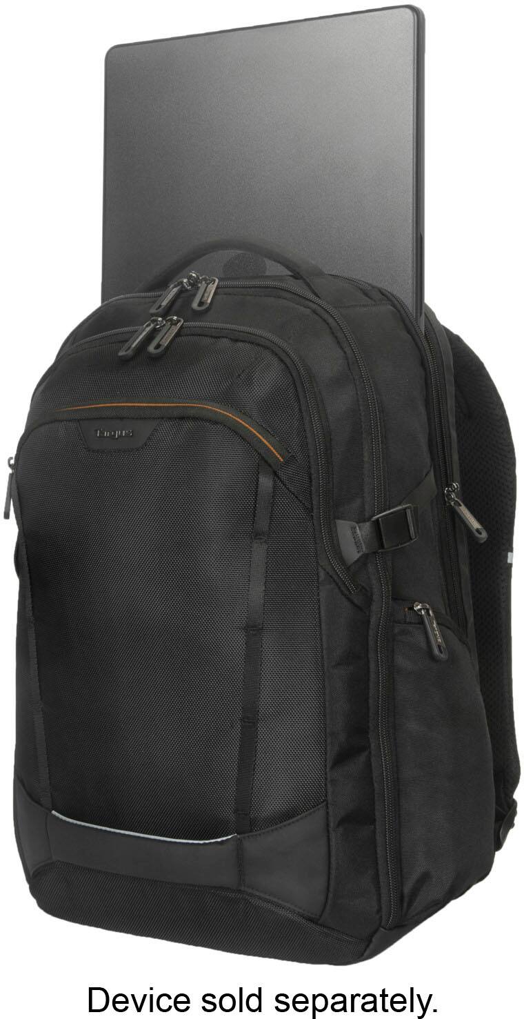 Targus - 17” Voyager EXP Travel Backpack - Black/Orange