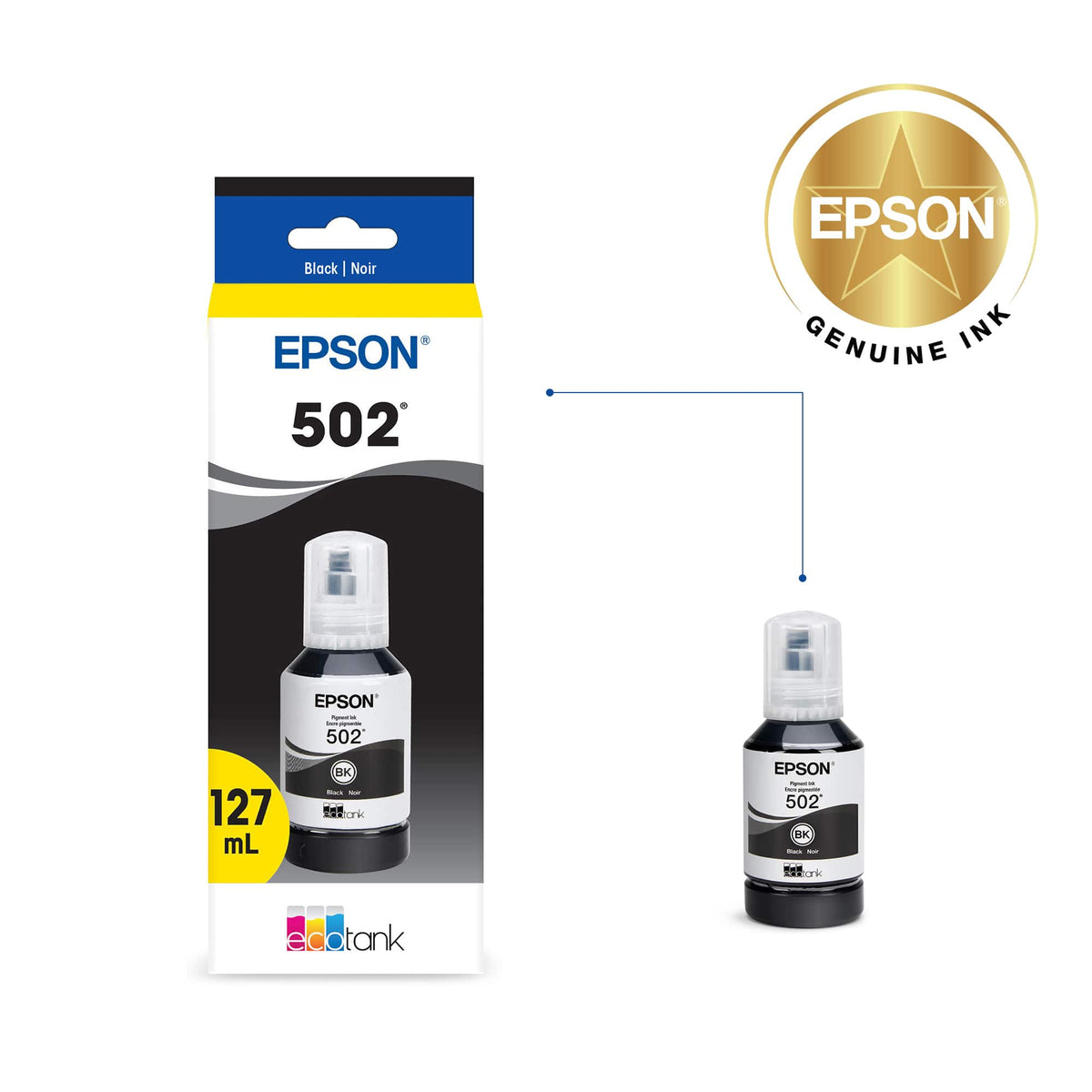 Epson - EcoTank 502 Ink Bottle - Black