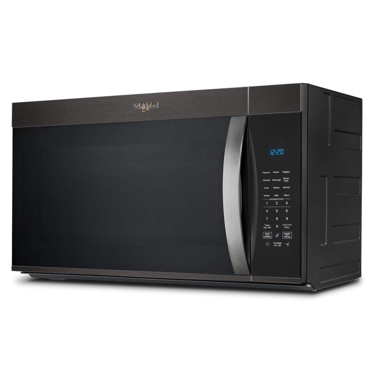 Whirlpool - 1.9 Cu. Ft. Over-the-Range Microwave with Sensor Cooking - Black Stainless Steel