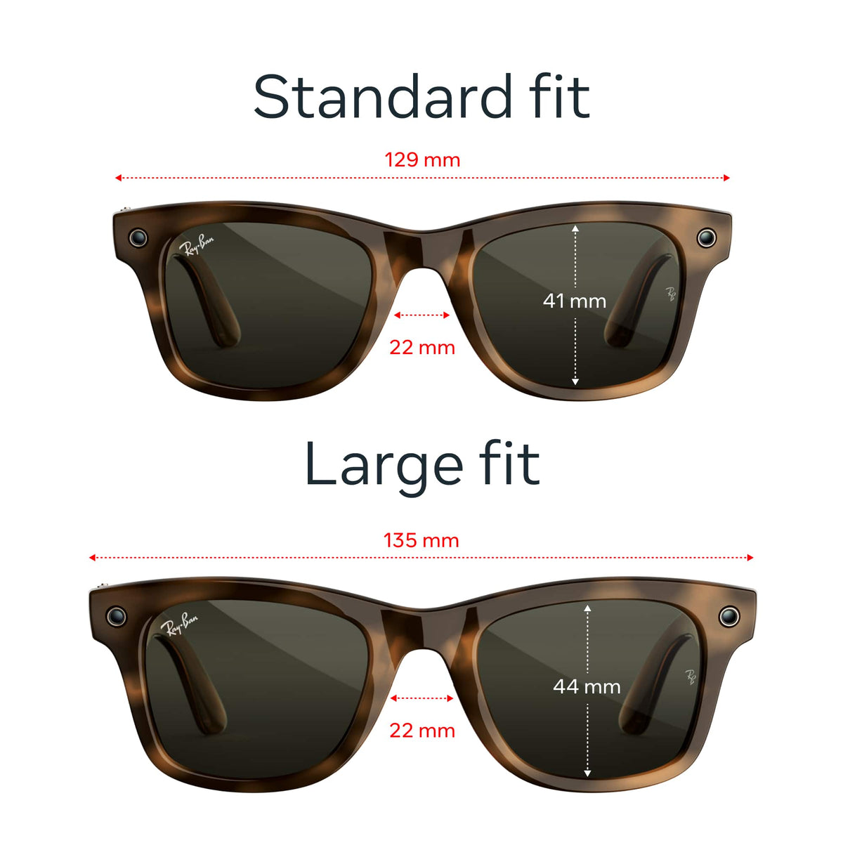 Ray-Ban Meta - (Gen 3) Wayfarer, AI Glasses with Camera - Green Lenses - Havana