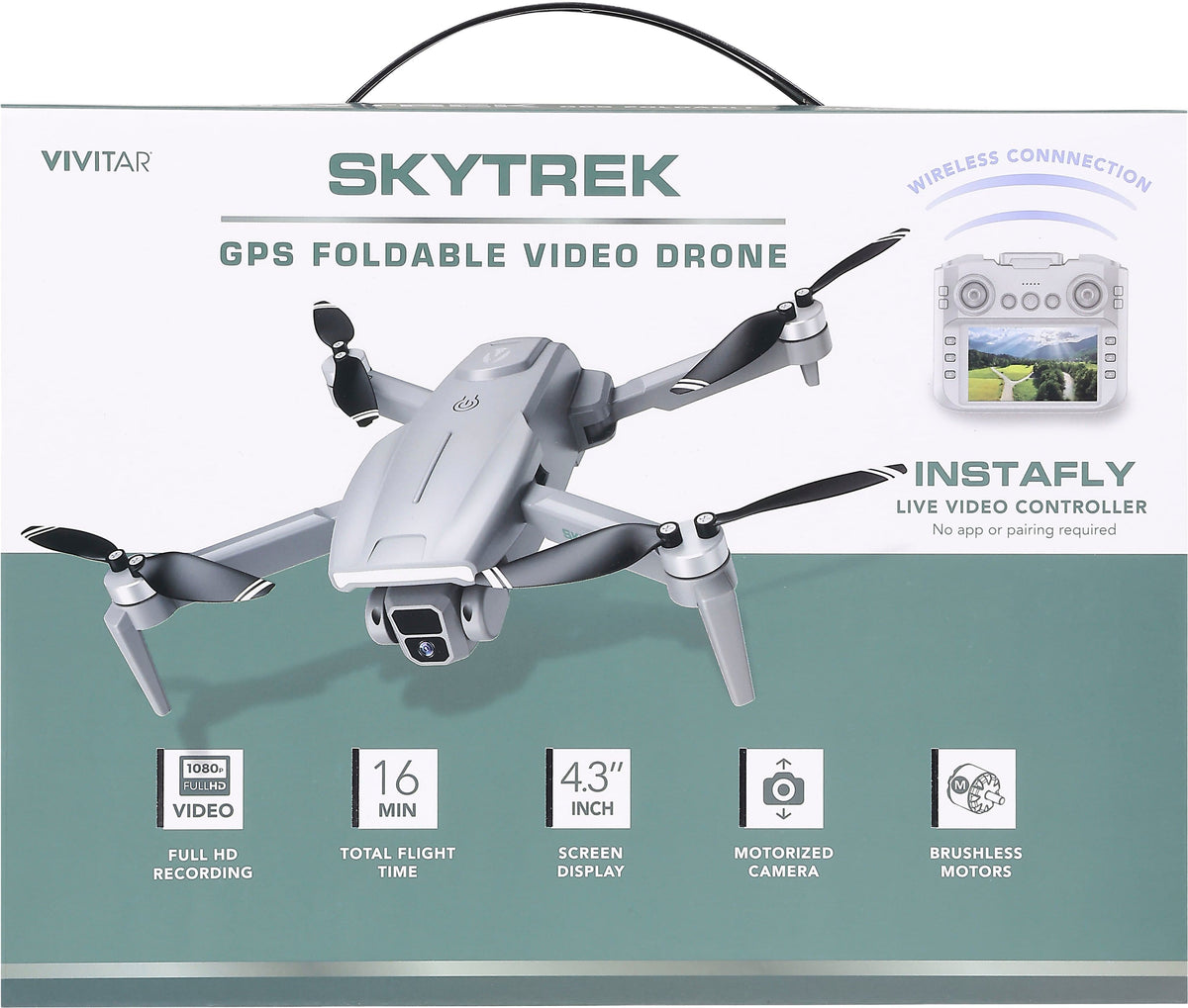 Vivitar - SkyTrek Drone - Gray