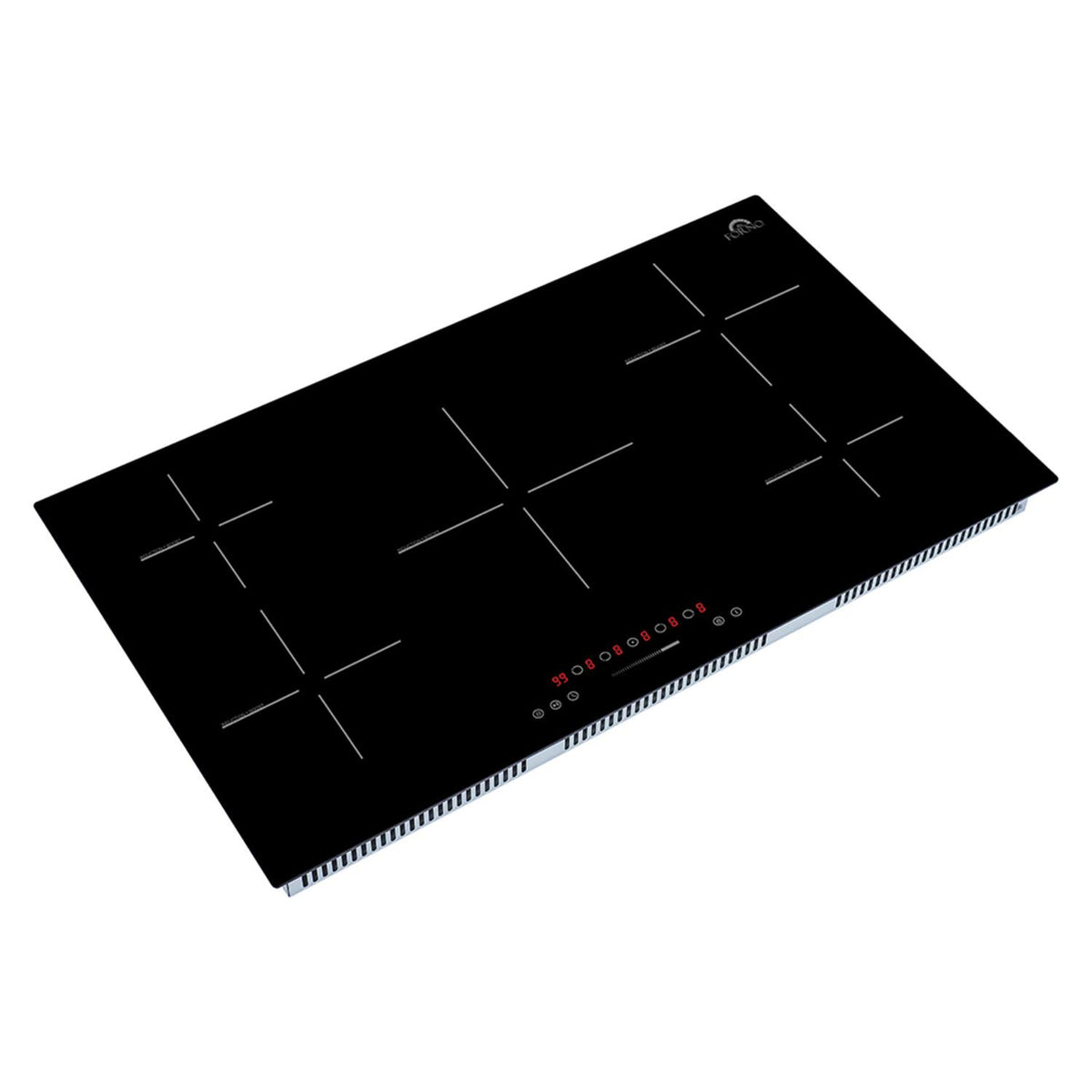 Forno Appliances - 36 in. Wide 5 Element Parco Built-In Electric Induction - Black
