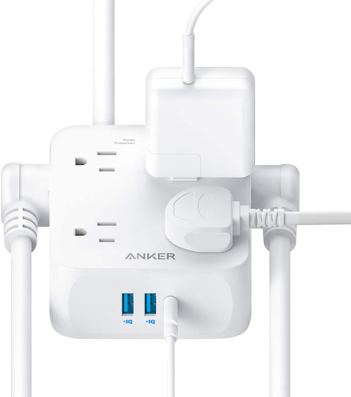 Anker - 341 USB Power Strip - White