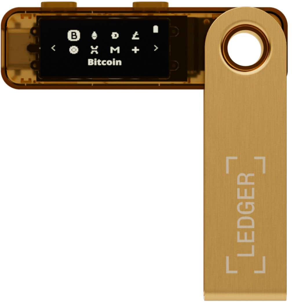 Ledger - Nano S Plus Crypto Hardware Wallet - Gold