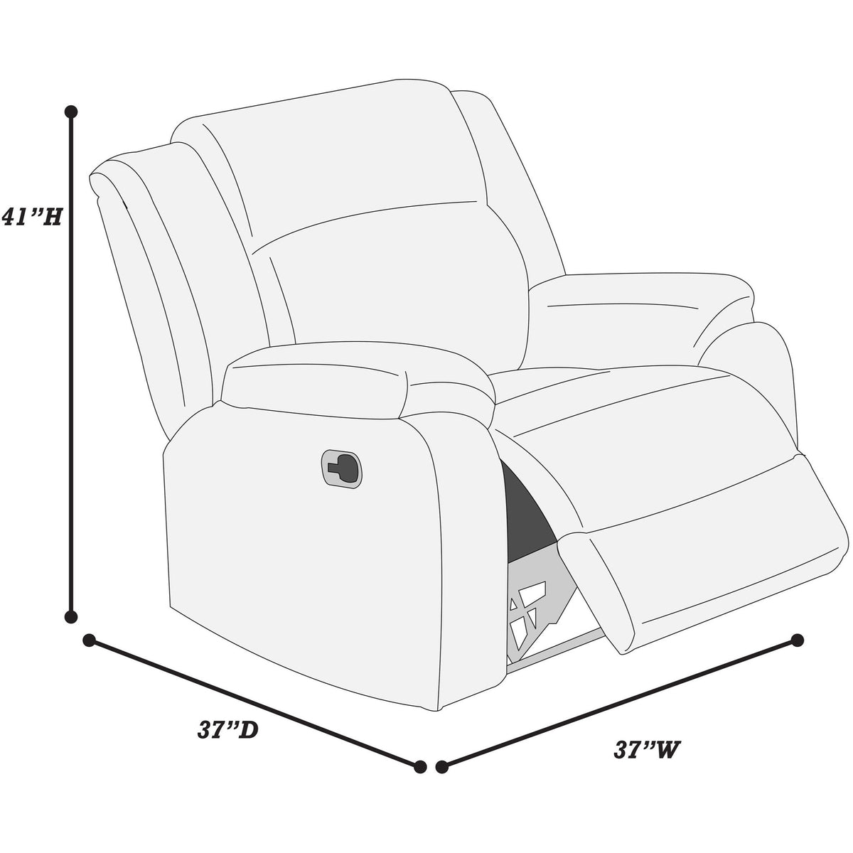 Sillón reclinable para sala de estar