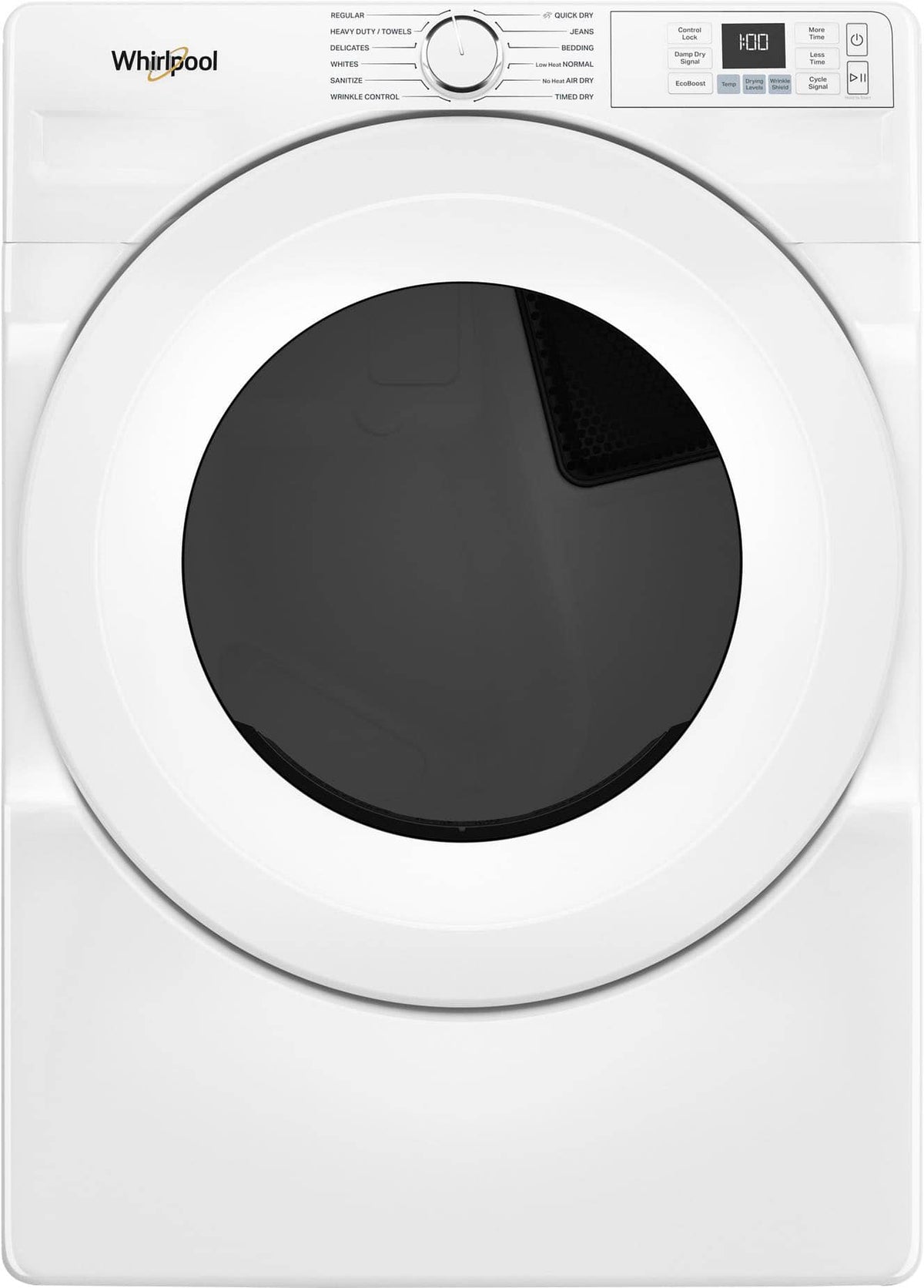 Whirlpool - 7.4 Cu. Ft. Stackable Electric Dryer with Quick Dry - White