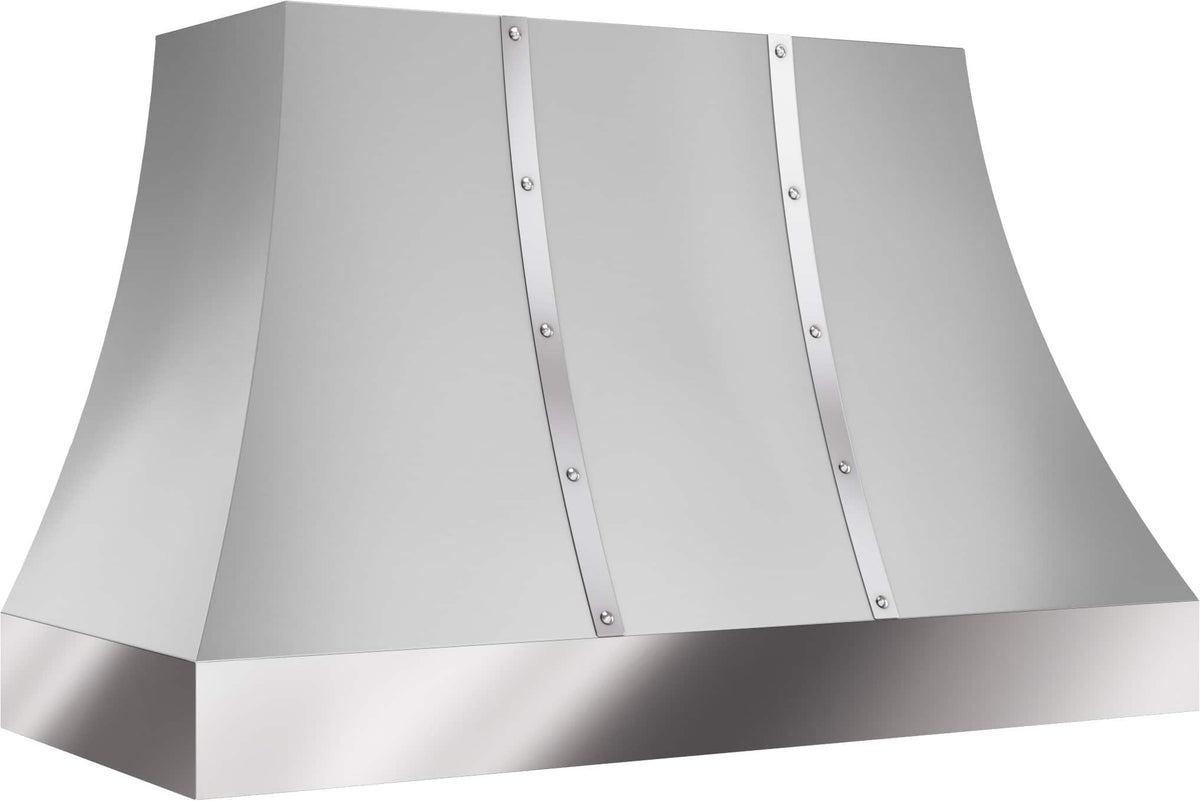 Zephyr - 48 inches - Externally Vented & Externally Vented - Shell Range Hood - Stainless Steel