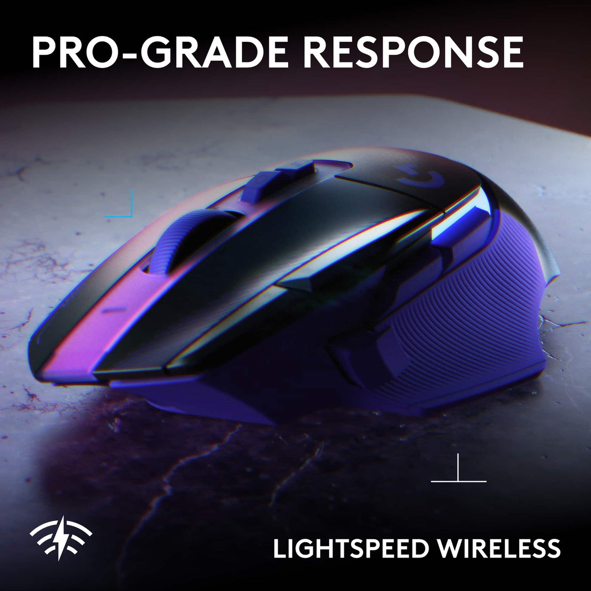 Logitech - G502 X PLUS Wireless Gaming Mouse for Desktop with HERO 44K Sensor and 13 Controls, USB-C mouse for PC, Mac - Wireless - Dark Lilac