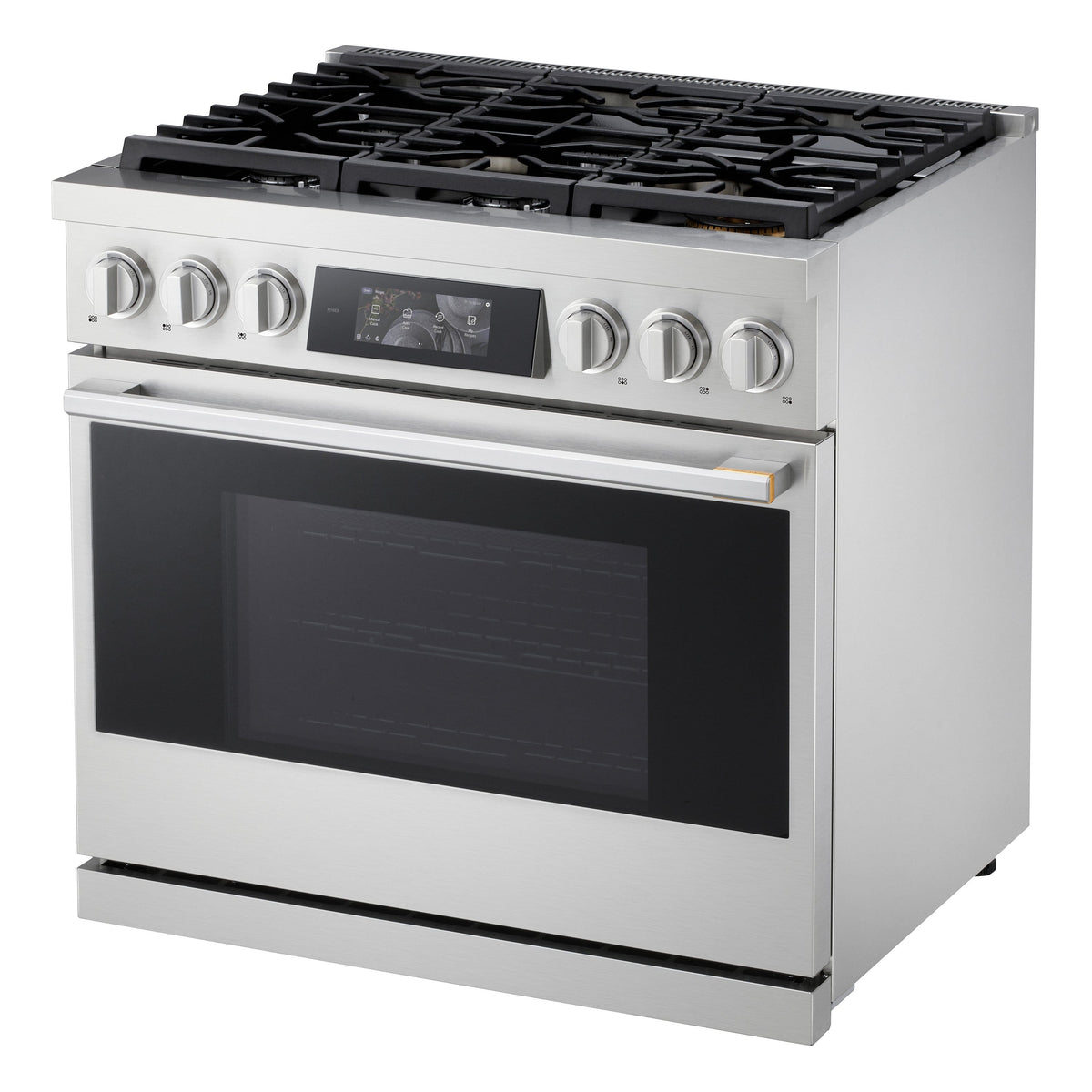 LG - SIGNATURE 36-in Wide 6.3 Cu. Ft. Slide-In Gas True Convect Pro Range with 6 Burners, AirFry, and UltraHeat 23K Burner - Stainless Steel