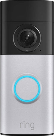 Ring - Wired Doorbell 2K Plus - Retinal 2K, Motion Detection, Night Vision - Nickel Silver